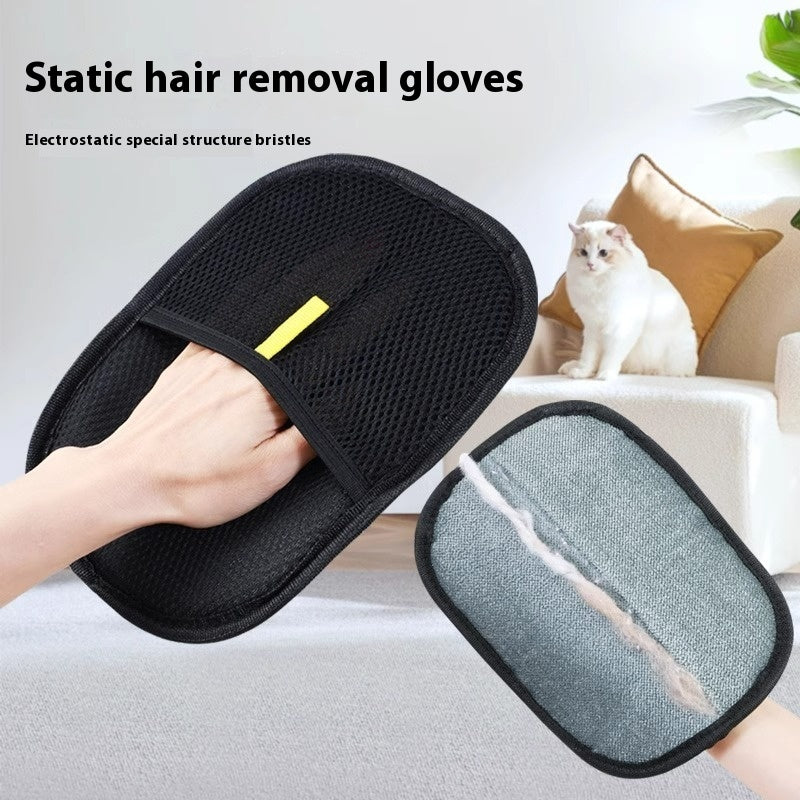 Pet Hair Remover Glove – Reusable Electrostatic Fur Removal for Dog & Cat Hair on Furniture, Couch, Car Seats & Clothes