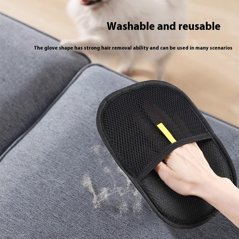 Pet Hair Remover Glove – Reusable Electrostatic Fur Removal for Dog & Cat Hair on Furniture, Couch, Car Seats & Clothes