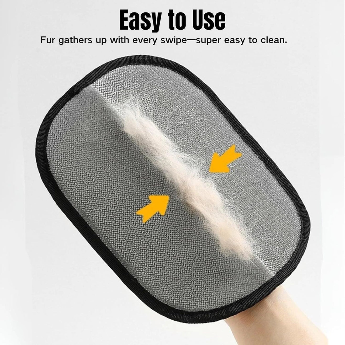 Pet Hair Remover Glove – Reusable Electrostatic Fur Removal for Dog & Cat Hair on Furniture, Couch, Car Seats & Clothes