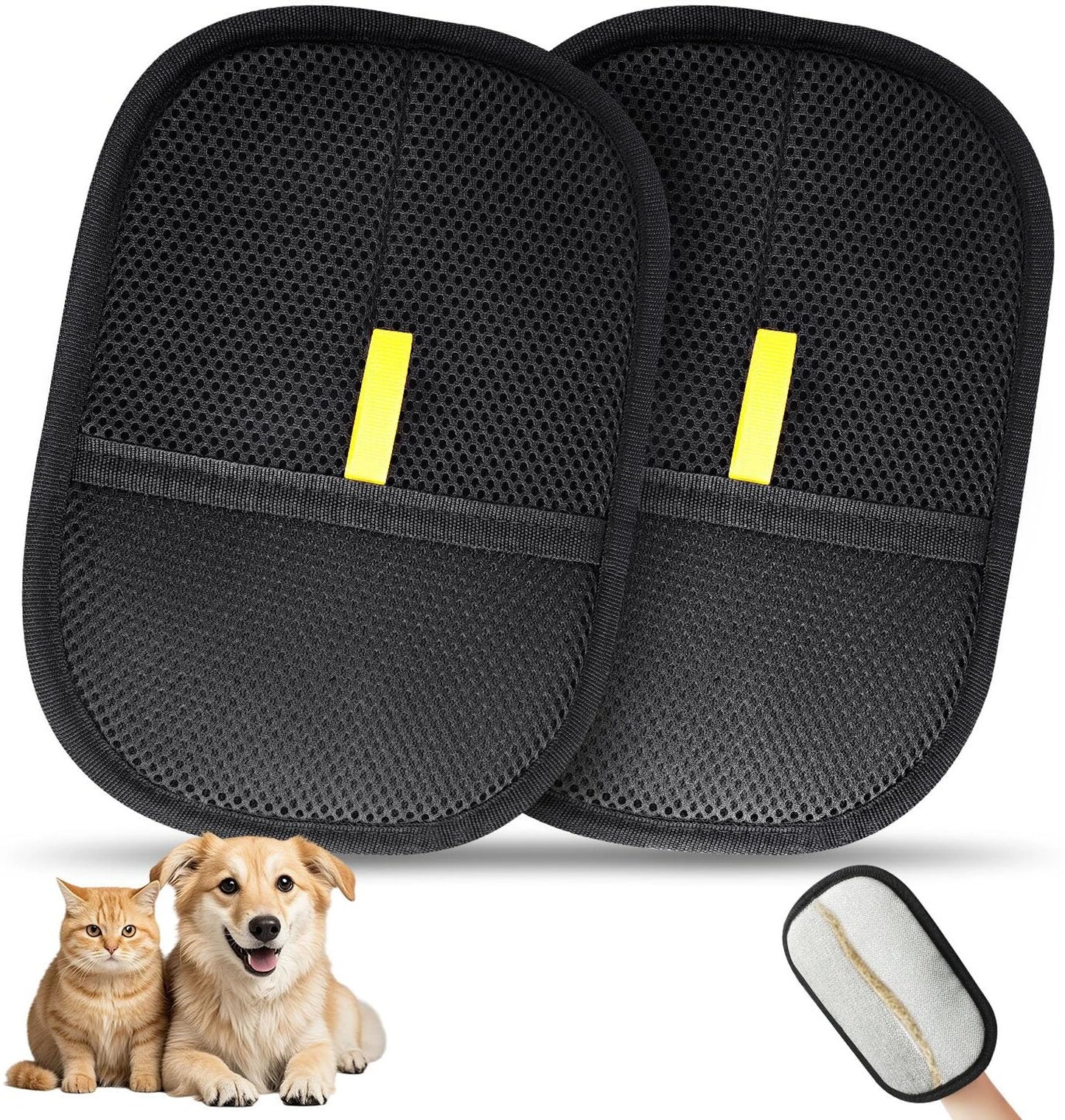 Pet Hair Remover Glove – Reusable Electrostatic Fur Removal for Dog & Cat Hair on Furniture, Couch, Car Seats & Clothes